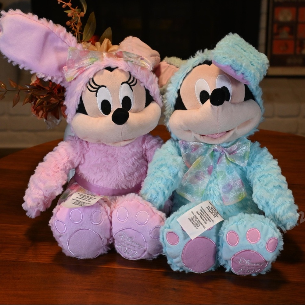 Disney Pink and Blue Plush Duo